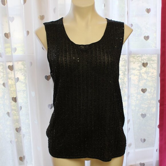 Chico's Tops - #568A Chico's Black Dressy Tank Size 3 (16)